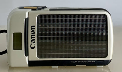 Canon Sure Shot Del Sol 35mm Film Point&Shoot Camera White Tested Solar Powered1