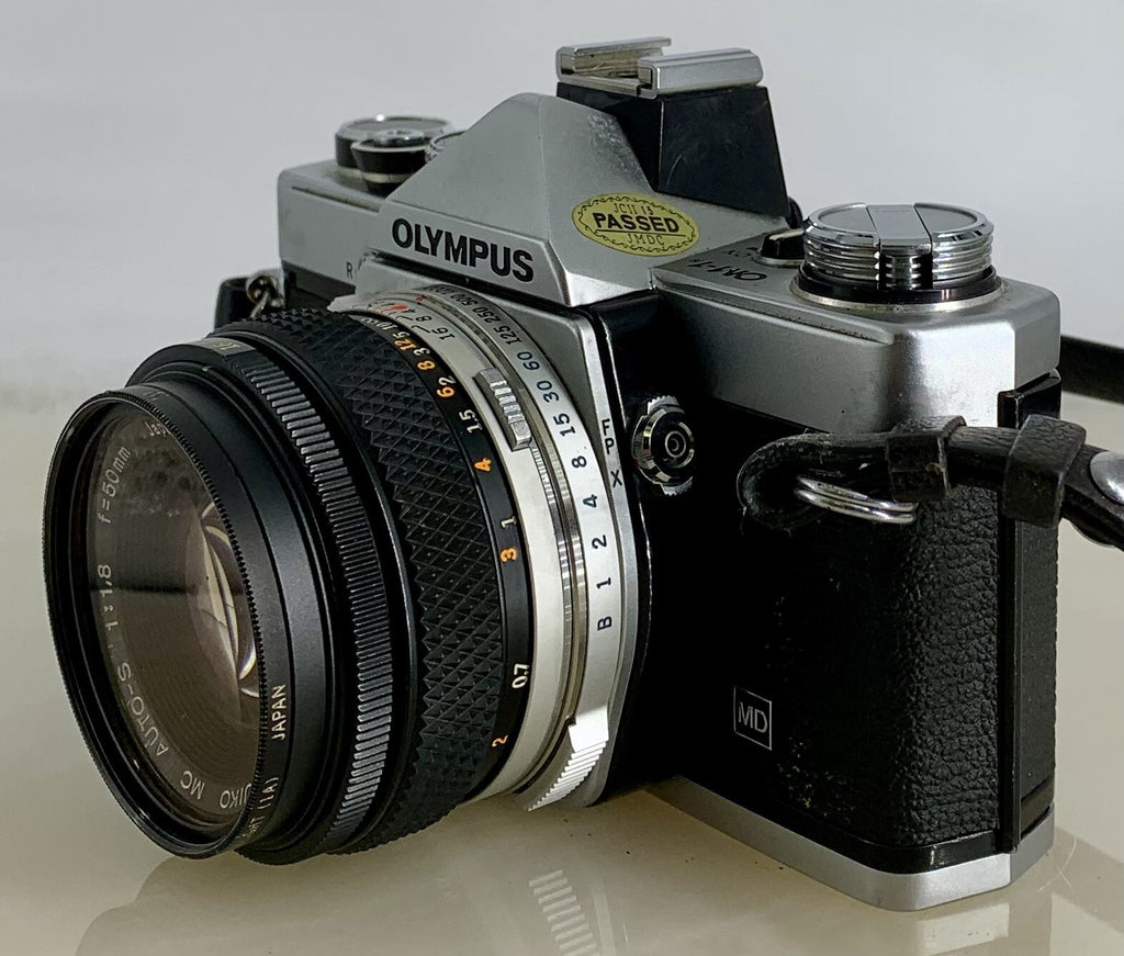 Olympus OM-1N MD 35mm Film SLR Manual Camera+Olympus 50/1.8 Zuiko Lens+Case #1196