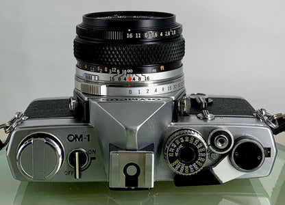 Olympus OM-1 MD 35mm SLR Film Camera &  Olympus ZUIKO  50mm f1.8 Lens- TESTED3078