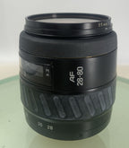 MINOLTA AF Zoom Macro 28-80mm 28 80 mm 5.6 Lens BLACK PERFECTLY TESTED - 7376