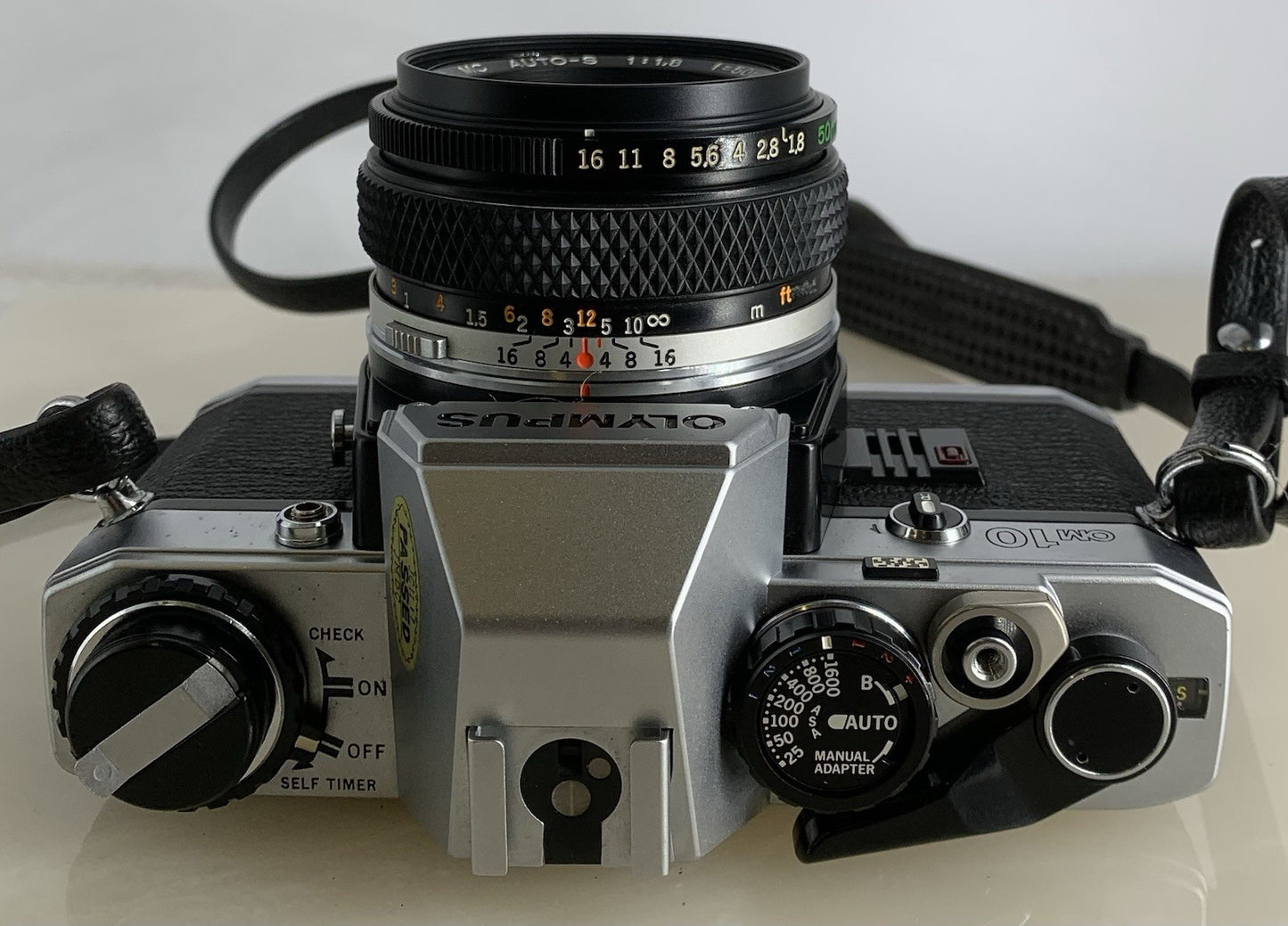 Olympus OM10 35mm Film SLR Manual Camera + Olympus 50mm f/1:1.8 MC + Case #1367