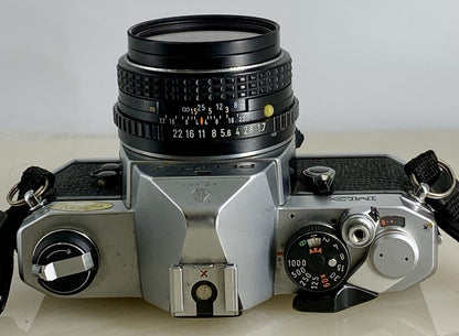 Pentax MX 35mm Vintage SLR Film Camera & Pentax-M 50mm 1.7 + TESTED - 1027