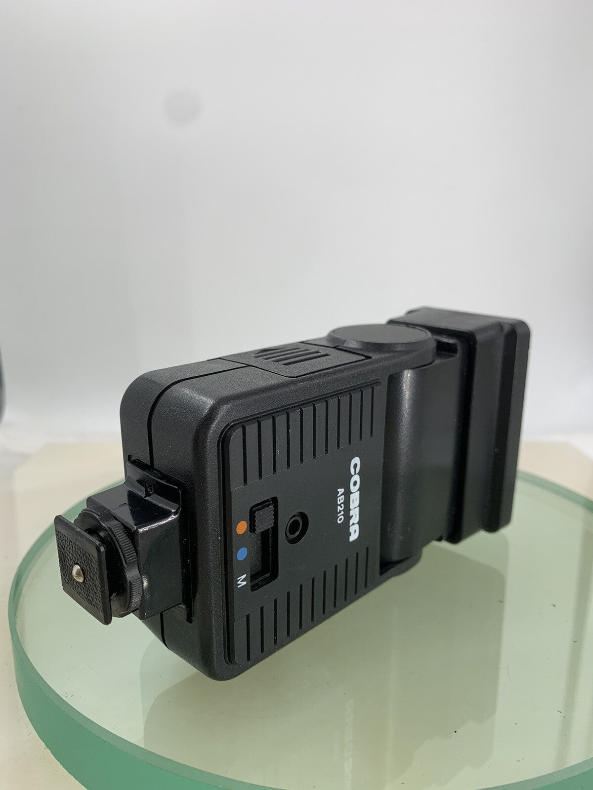 Cobra AB 210 Flash Gun For 35mm Film Camera Vintage BLACK - TESTED - 3845