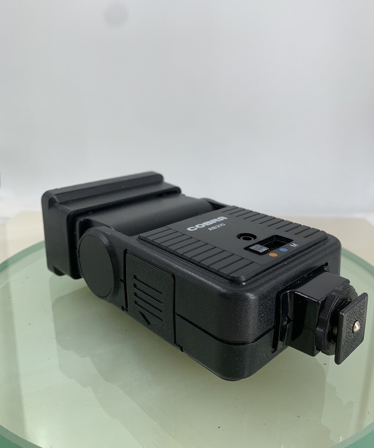 Cobra AB 210 Flash Gun For 35mm Film Camera Vintage BLACK - TESTED - 3843