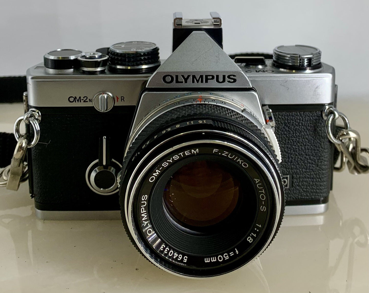 Olympus OM-2N MD 35mm Film SLR Manual Camera+Olympus 50mm F/1.8 Zuiko Lens #3071