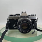 Olympus OM-2 35mm SLR camera body  Olympus 50mm 1:1.8 TESTED + CASE+ Hood  #4891