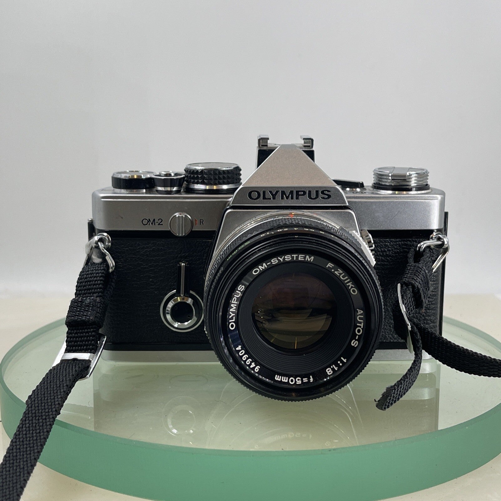 Olympus OM-2 35mm SLR camera body  Olympus 50mm 1:1.8 TESTED + CASE+ Hood  #4891