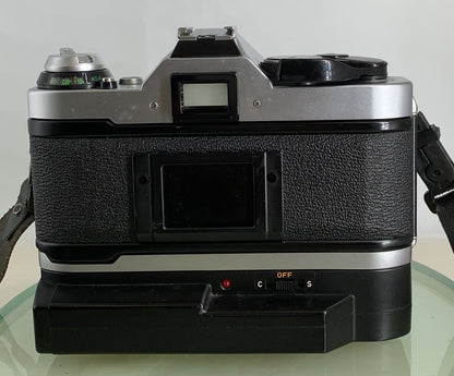 Canon AE-1 Program 35mm SLR Film Manual Camera + Canon 50mm F/1.8 FD Lens+Winder4