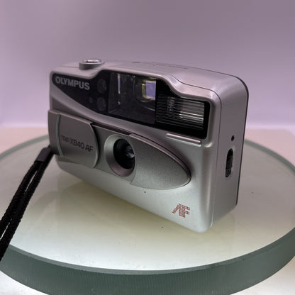 Olympus Trip XB40 AF 35mm Film Point and Shoot Camera Silver Tested #3792
