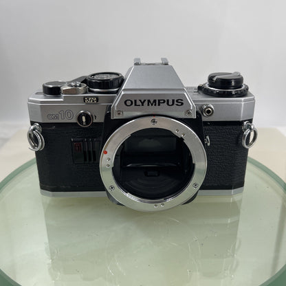 SERVICED Olympus OM10 35mm Film SLR Manual Camera + Olympus 135mm 1:3.5  MC #9271