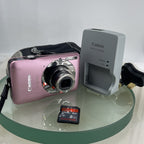 Canon IXUS 105 Digital Camera 12.1 Megapixels Pink Fully Tested #7200