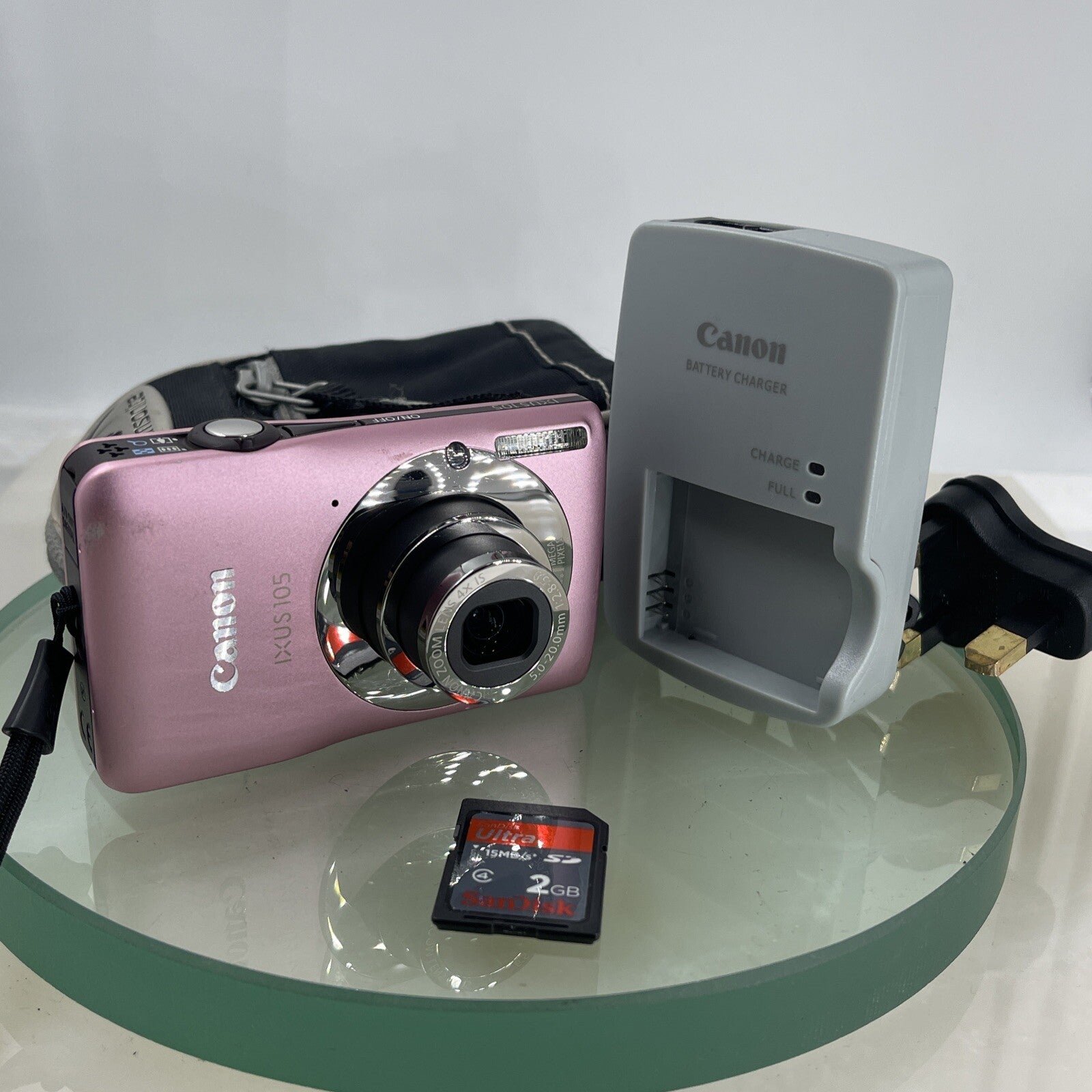 Canon IXUS 105 Digital Camera 12.1 Megapixels Pink Fully Tested #7200