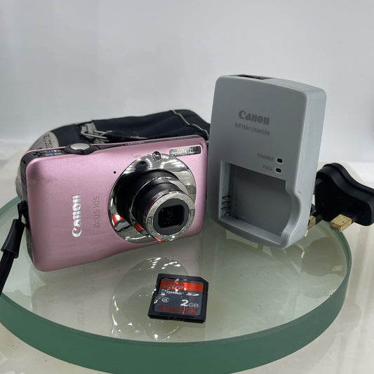 Canon IXUS 105 Digital Camera 12.1 Megapixels Pink Fully Tested #7200