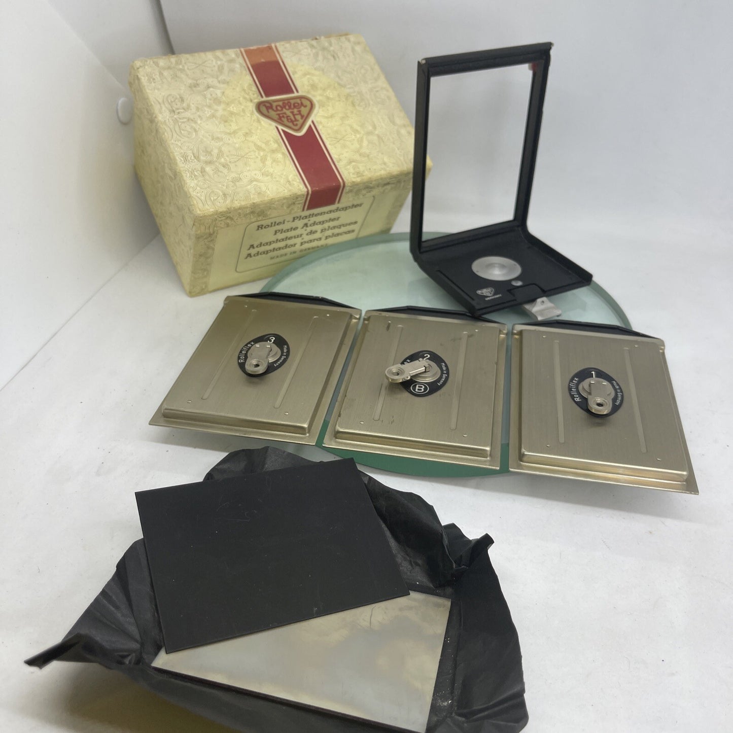Rollei Plattenadapter Plate Adapter in MINT condition with Box0