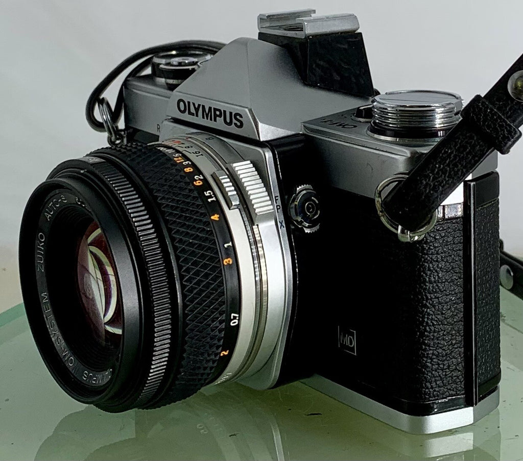 Olympus OM-1N MD 35mm Film SLR Manual Camera 50mm f/1.8 Zuiko Lens Fully Working6