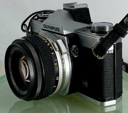 Olympus OM-1N MD 35mm Film SLR Manual Camera 50mm f/1.8 Zuiko Lens Fully Working6