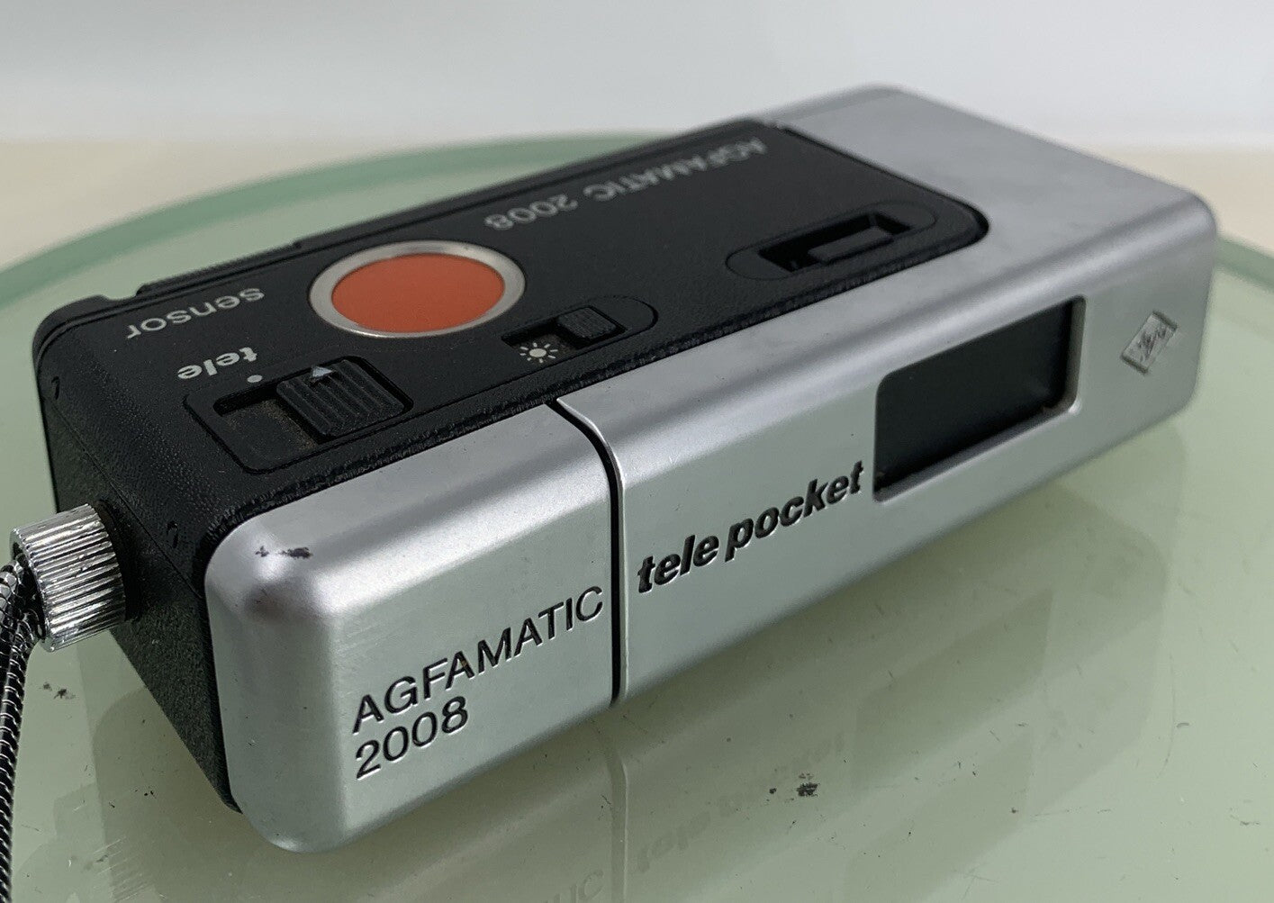 AGFAMATIC 2008 TELE POCKET CAMERA SILVER GOOD CONDITION - NO CASE - TESTED -1054
