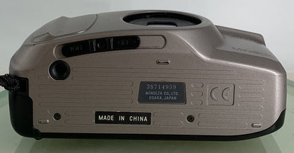 Minolta AF Riva zoom 70 POINT AND SHOOT FILM CAMERA GREY NOBATTERY-TESTED - 8437