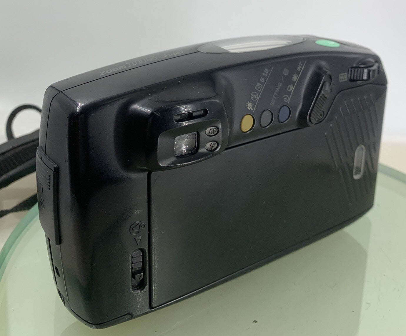 PENTAX ZOOM 105 SUPER CAMERA BLACK WITH COVER GOOD CONDITION TESTED - 3014