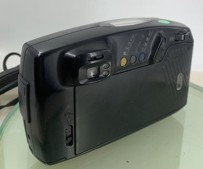 PENTAX ZOOM 105 SUPER CAMERA BLACK WITH COVER GOOD CONDITION TESTED - 3014