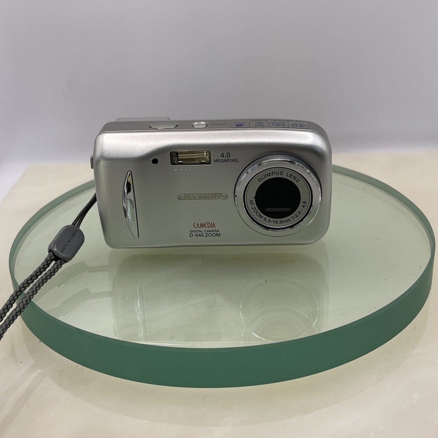 Olympus Camedia D-545 Zoom 4.0MP Compact Digital Camera Silver Fully Working#3022