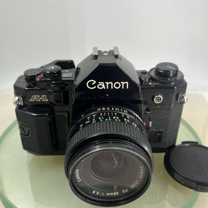 BEAUTIFUL Canon A-1 35mm SLR Camera Body+ FD 50mm f/2.8 FULLY WORKING #8751