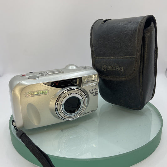 Kyocera Yashica Zoomate 140 Limited Edition Film Camera+Original Case TESTED#1870