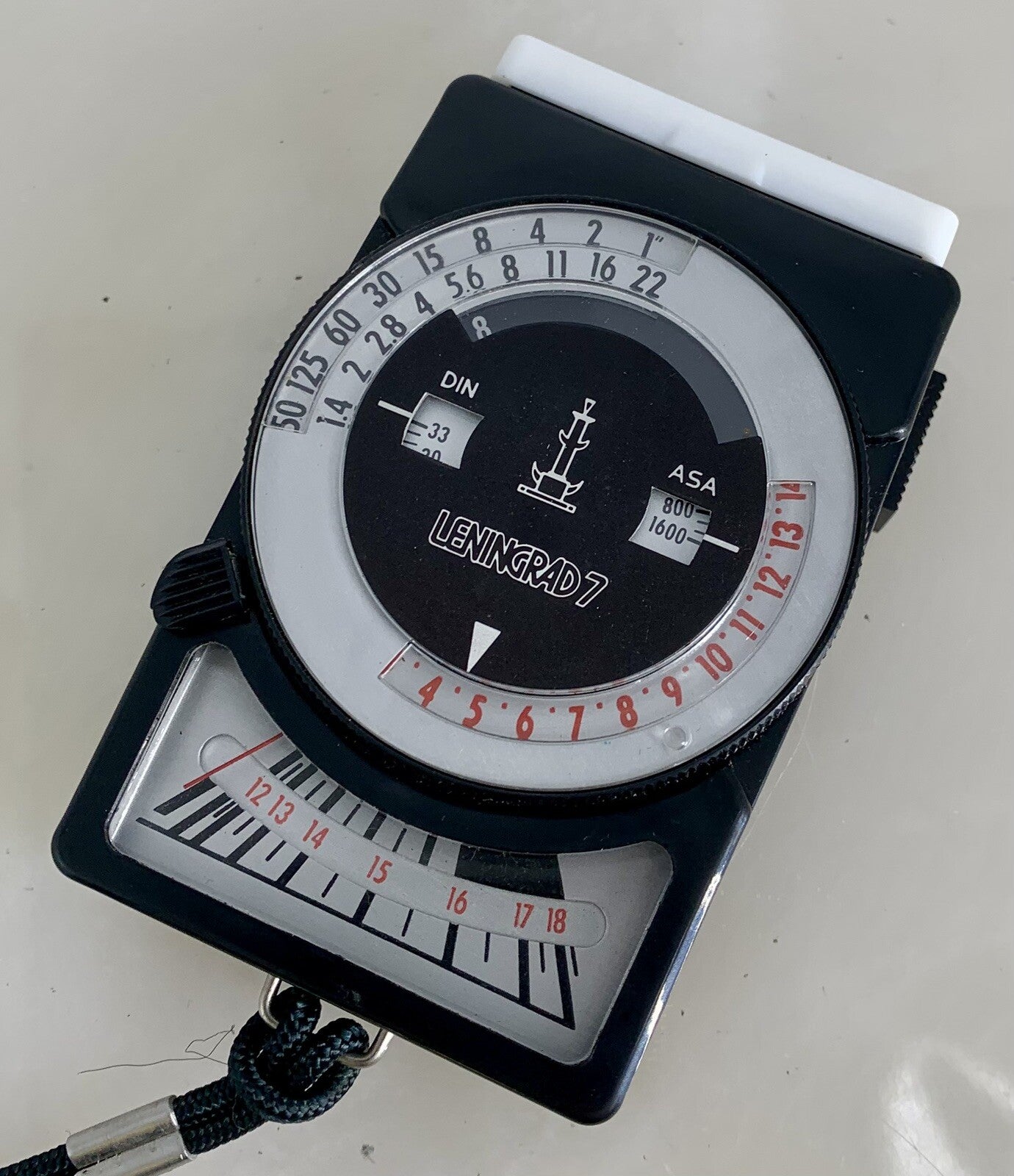 Vintage Leningrad 7 Exposure Light Meter + Manual + Box - 1161