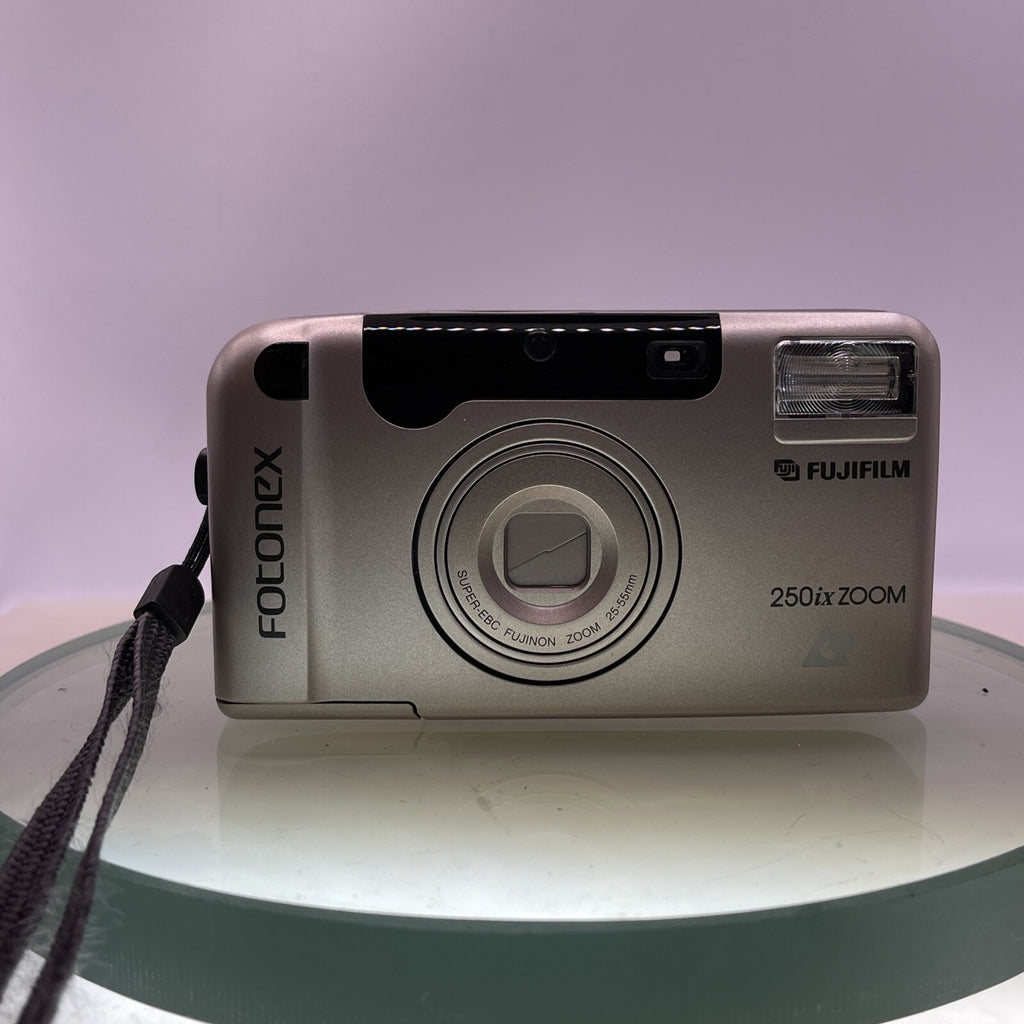 FUJIFILM FOTONEX 250ix ZOOM Advanced Photo System (APS) Camera Cased TESTED #3801