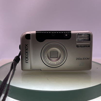 FUJIFILM FOTONEX 250ix ZOOM Advanced Photo System (APS) Camera Cased TESTED #3801