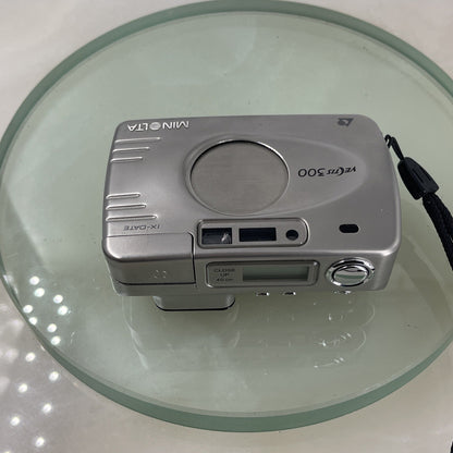 Rare Minolta Vectis 300, Stainless Steel APS Film Camera Case Tested #3747