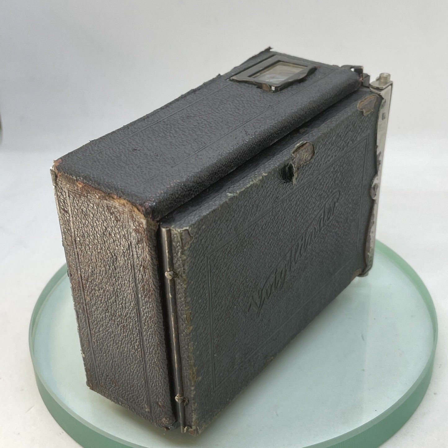 Antique Vintage Voigtlander Bergheil Folding Camera10x15 cm Double Extension 3719