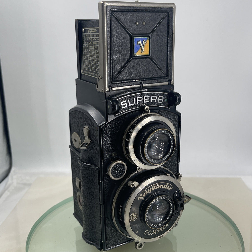 Collectible camera Voigtlander SUPER B 6 x 6.Skopar 3.5/75mm Lens 1934WORKS #4792