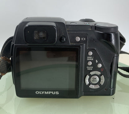 Olympus SP-500UZ COMPACT DIGITAL CAMERA BLACK - NO CHARGER - TESTED - 9845