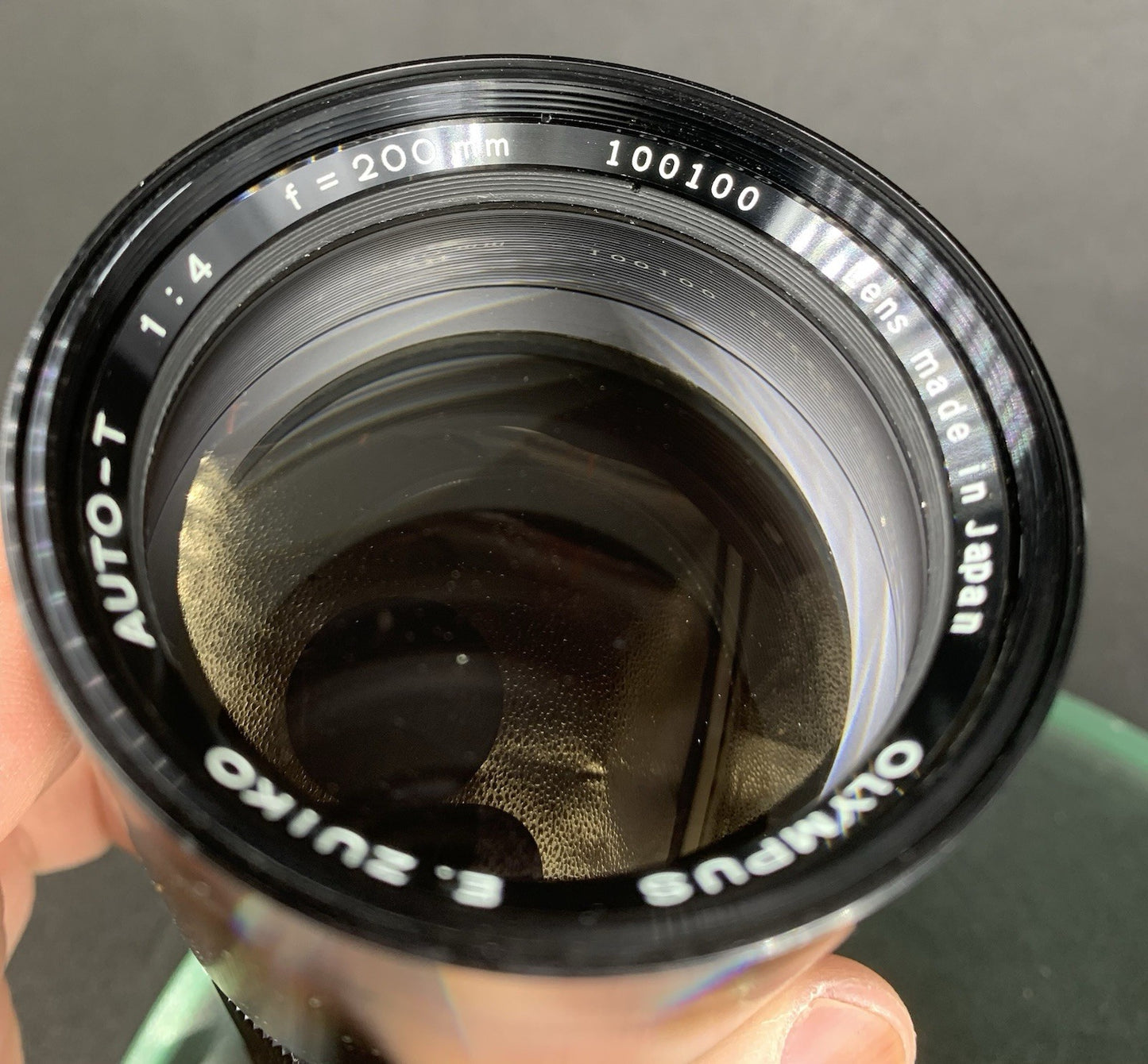 {SERVICED} OLYMPUS f/200mm 1:4 AUTO-T E.ZUIKO With Cap & Case#1542