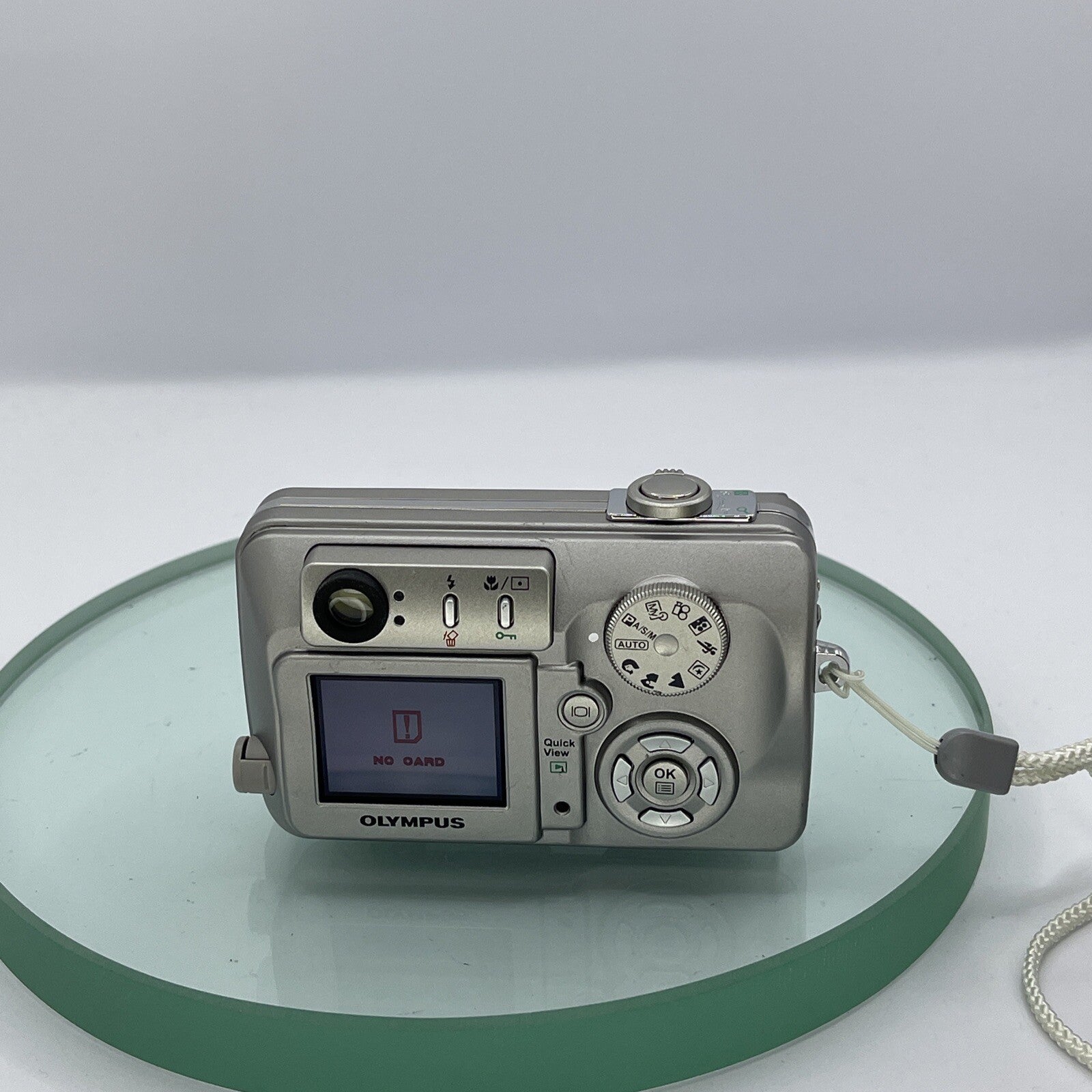 Olympus Camedia C-50 Zoom 5.0MP Compact Digital Camera Silver Tested #8384
