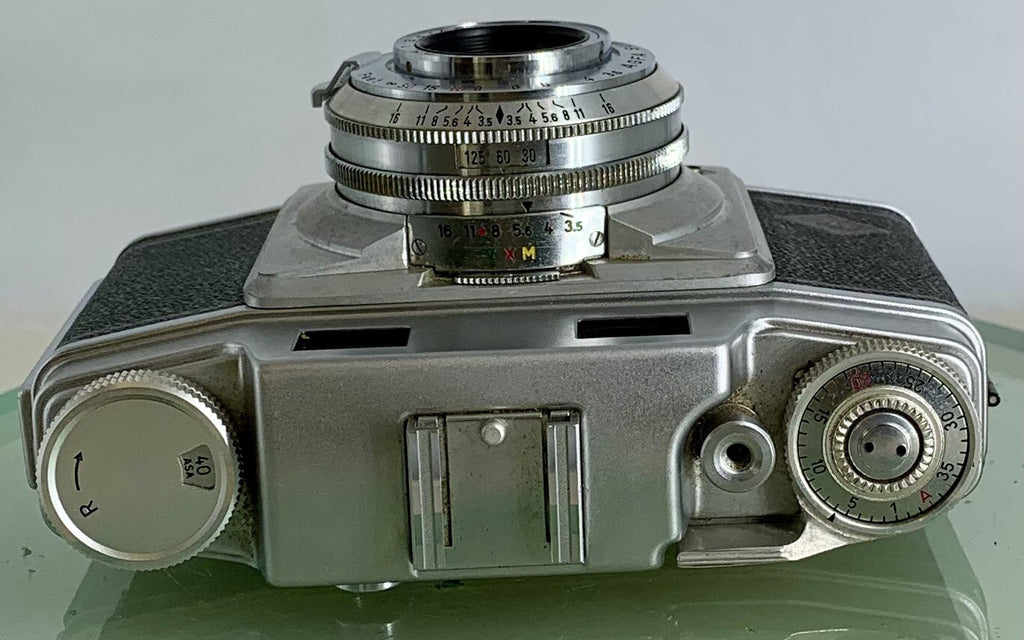 Vintage Agfa Super Silette 35MM Camera With A Potar 1:3.5 45mm Lens + Case - 3037
