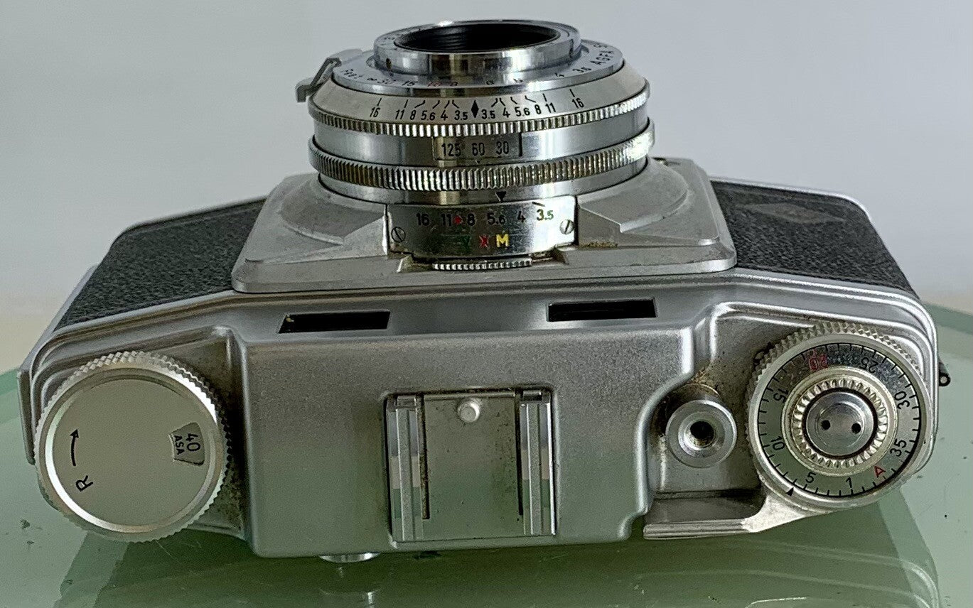 Vintage Agfa Super Silette 35MM Camera With A Potar 1:3.5 45mm Lens + Case - 3037