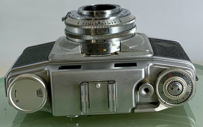 Vintage Agfa Super Silette 35MM Camera With A Potar 1:3.5 45mm Lens + Case - 3037