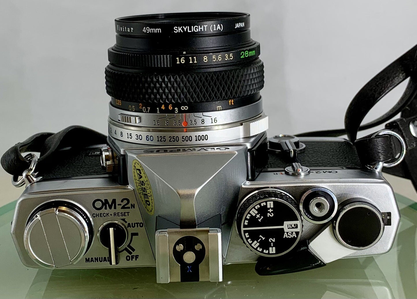 Olympus OM-2N MD 35mm Film SLR Manual Camera Olympus AUTO-W 28mm f3.5 Zuiko Lens7
