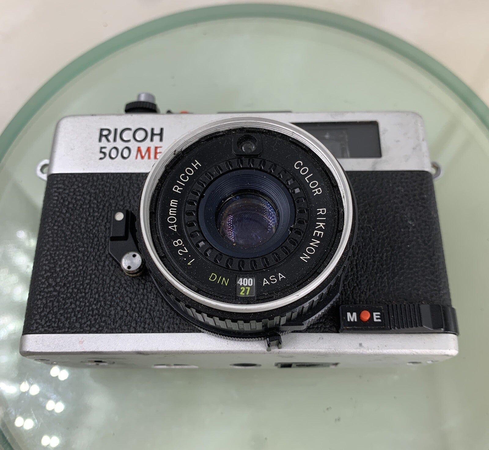 RICOH 500 ME 35mm Film Rangefinder Camera with original Case, TESTED  #7264