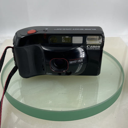 Canon Sure Shot Supreme Quartz Date 35mm Point & Shoot Camera Exc Working N MINT1