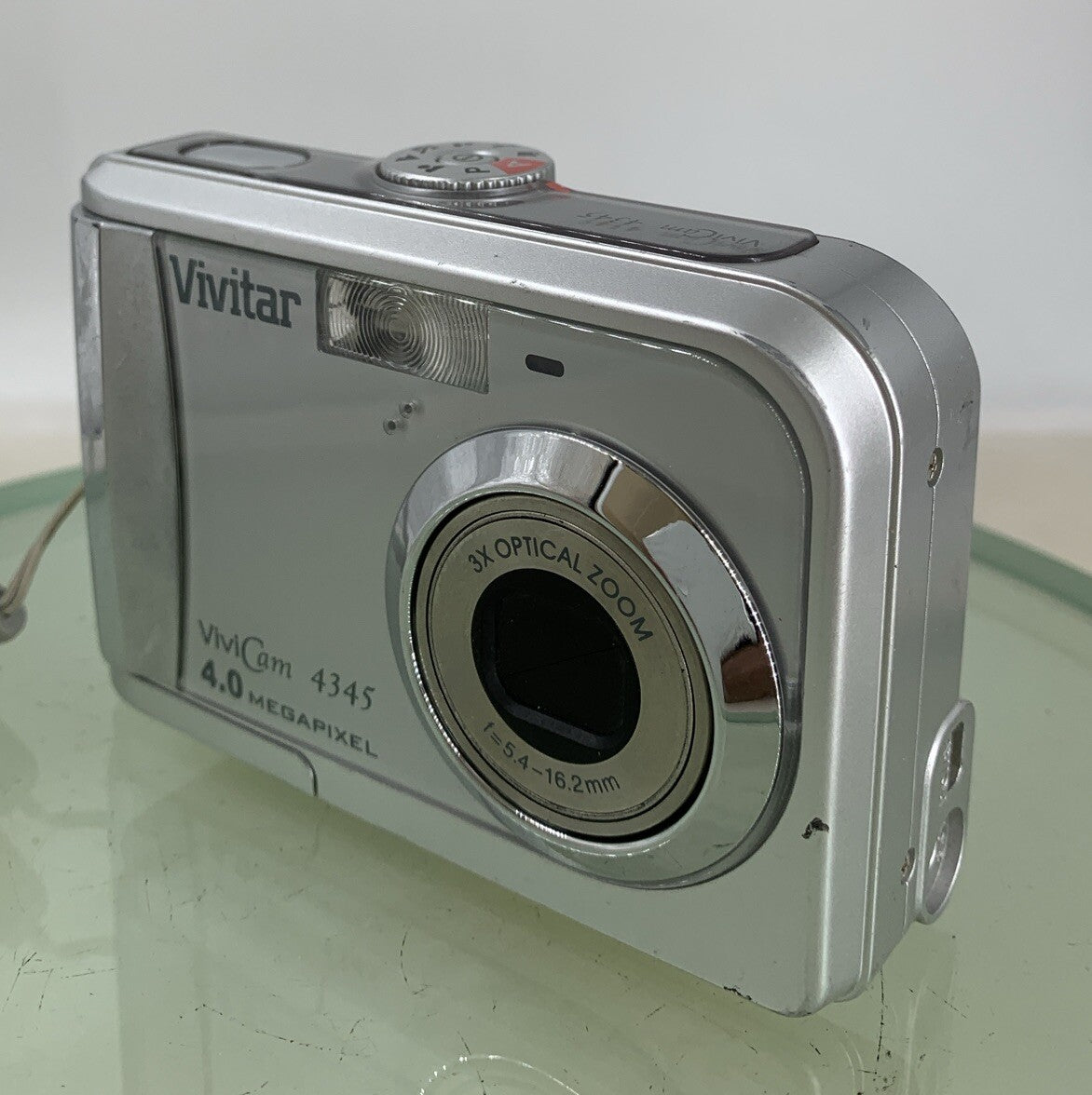 Vivitar Vivicam 4345 4.0MP Compact Digital Camera SILVER NO CARD TESTED - 7602