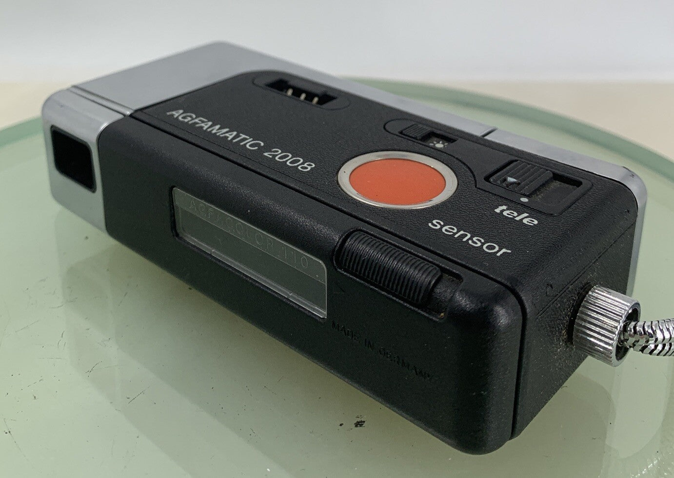 AGFAMATIC 2008 TELE POCKET CAMERA SILVER GOOD CONDITION - NO CASE - TESTED -1052