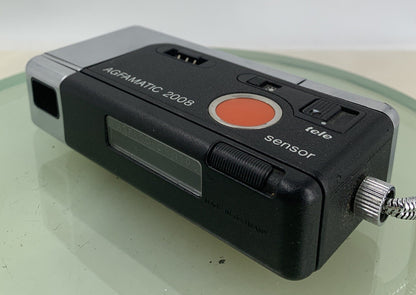 AGFAMATIC 2008 TELE POCKET CAMERA SILVER GOOD CONDITION - NO CASE - TESTED -1052