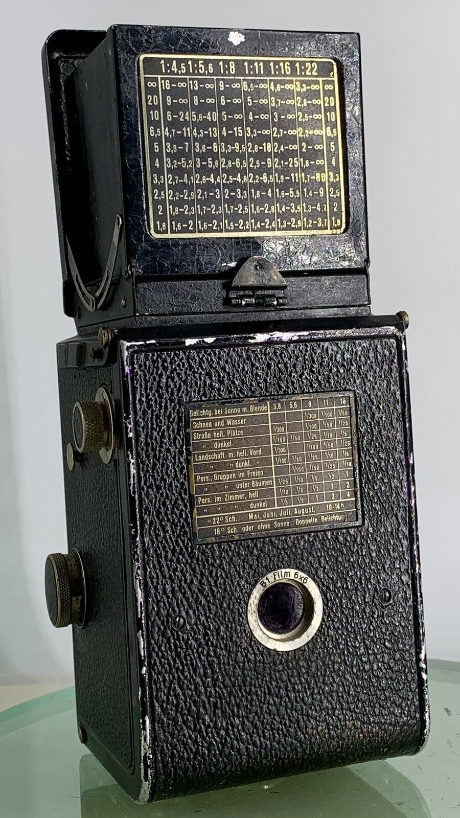 RARE Rolleiflex Compur-Franke&Heidecke-Braunschweig f7.5cm TLR Camera-Tested#3372