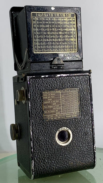 RARE Rolleiflex Compur-Franke&Heidecke-Braunschweig f7.5cm TLR Camera-Tested#3372
