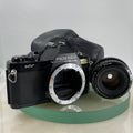 Pentax MV SLR FILM CAMERA + SMC Pentax-A 50mm F/1.7 Lens+CASE  WORKING TESTED6080