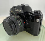 Canon A-1 35mm SLR Film Camera + FD 50mm f/1.8 Prime Lens BOXED, BOOK, STRAP#80611