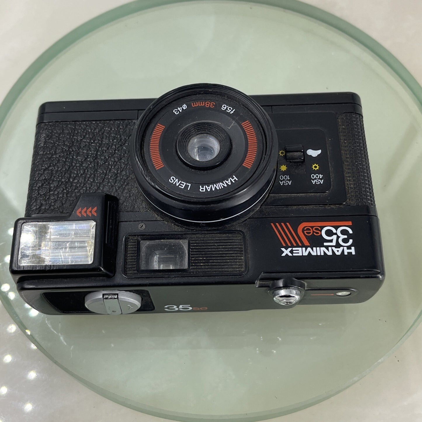 Hanimex 35se 38mm film camera lomo black vintage collectible #8577